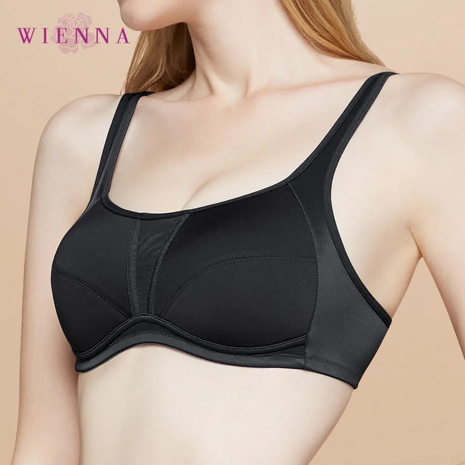 WIENNA ACTIVE WAER เสื้อในไร้โครง ทรงsport bra สีดำ สีเนื้อ รุ่น DB35101