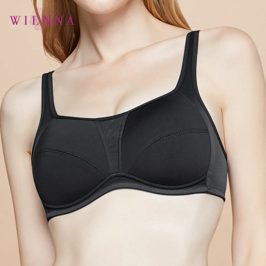 WIENNA ACTIVE WAER เสื้อในไร้โครง ทรงsport bra สีดำ สีเนื้อ รุ่น DB35101