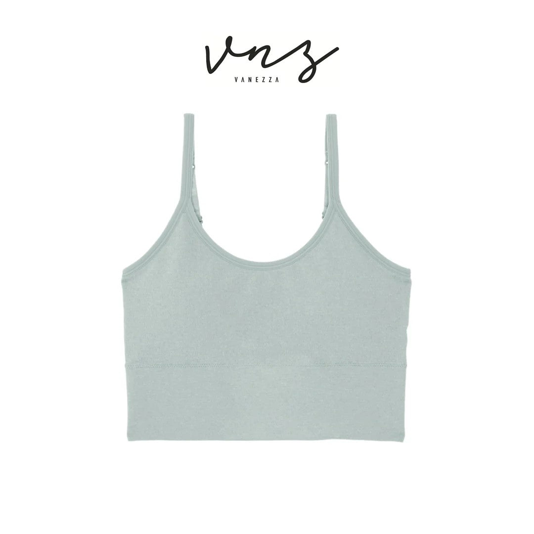 WIENNA VNZ.VANEZZA Bunny Love (SMARTSIZE) เสื้อในไร้โครง แบบสวมหัว ตัวเรียบ สีเทา รุ่น DL1211