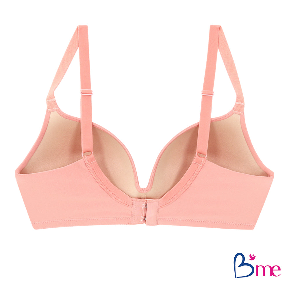 B'ME (Eco Fashion) เสื้อในไร้โครง ดันทรง ตัวเรียบ level 3 ฟองหนา สีดำ สีเนื้อ สีส้มแซลมอน รุ่น ME1A1R