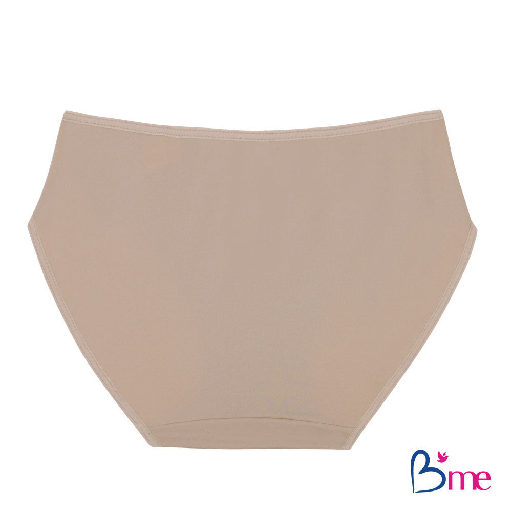 B'ME กางเกงในทรงบิกินี่ ตัวเรียบ ใส่สบาย (BIKINI) สีดำ สีเนื้อ สีชมพูกุหลาบป่า สีเขียว สีเทา สีกรม สีเทากลาง รุ่น ME7A84