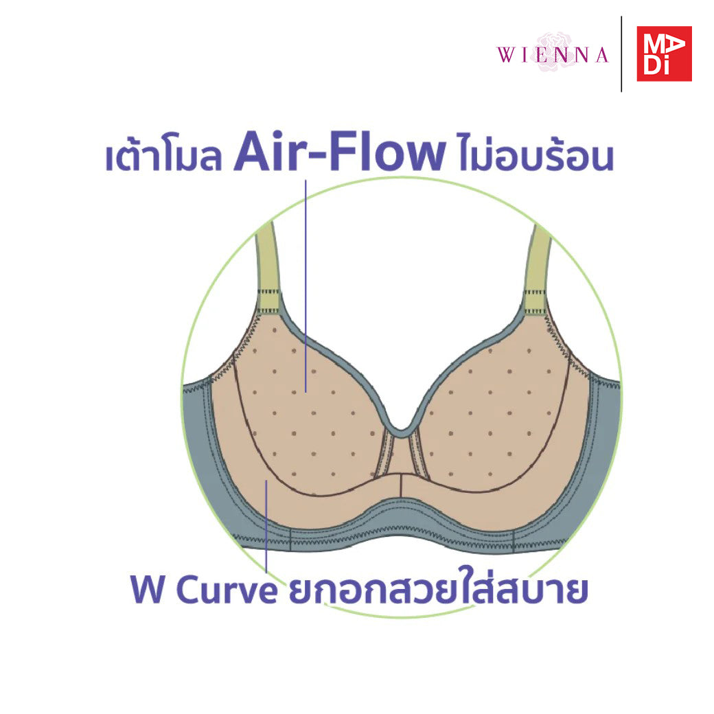 FULL MOON BRA Cotton Candy เสื้อในไร้โครง สาวคัพใหญ่ เต้าโมล ตัวเรียบ สีเนื้อ สีฟ้า สีเขียว รุ่น NB45406