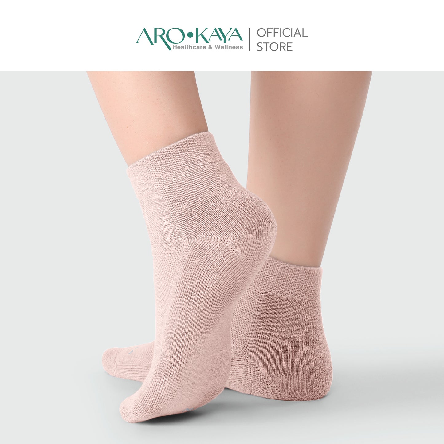 AROKAYA ZERO ODOR SOCKS - CUSHION ADDED ถุงเท้าเสริมหนาบริเวณฝ่าเท้า รุ่น AA1L02