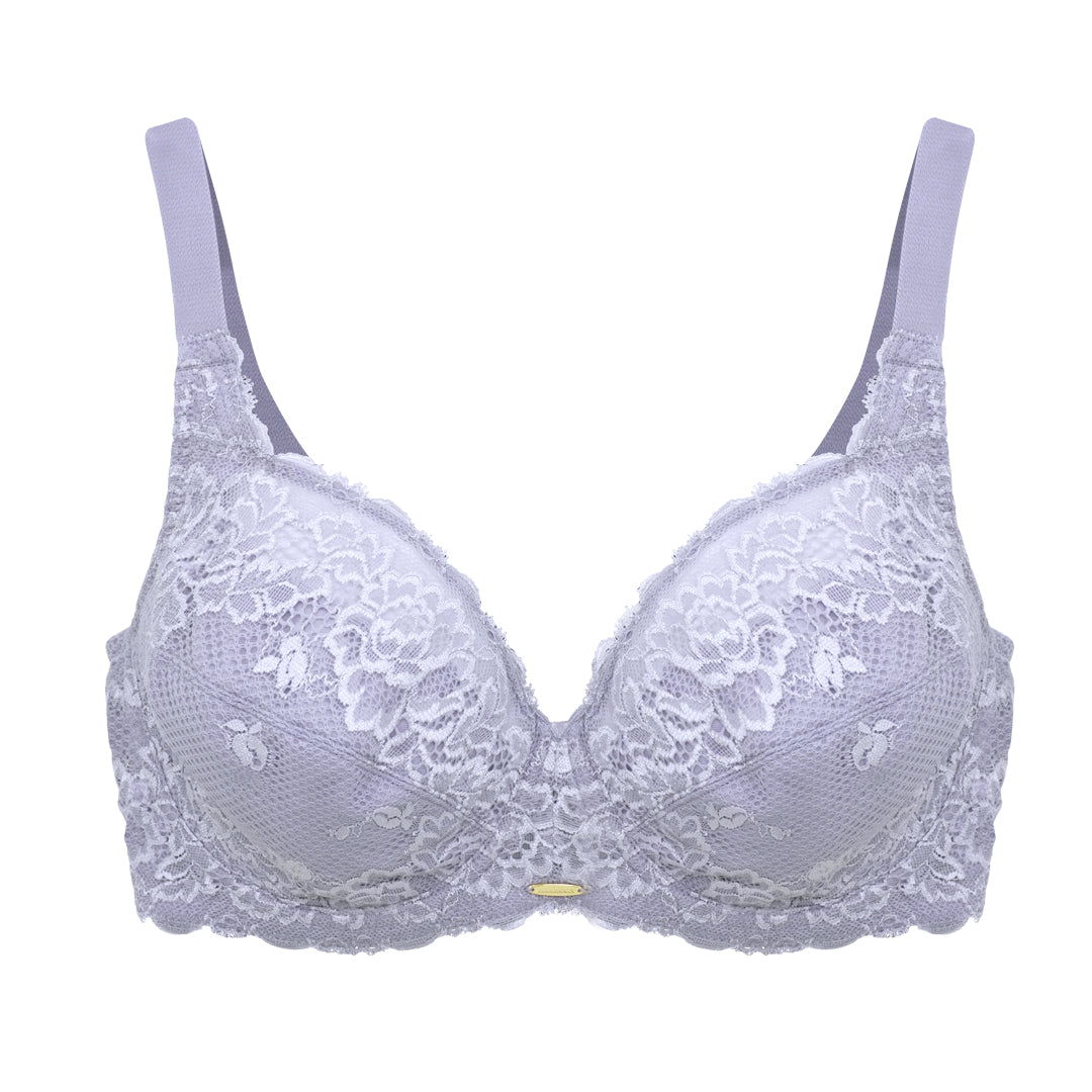 FULL MOON BRA (FULL SEXY) เสื้อในมีโครง สาวคัพใหญ่ ลายลูกไม้ ซับบาง รุ่น NB44401
