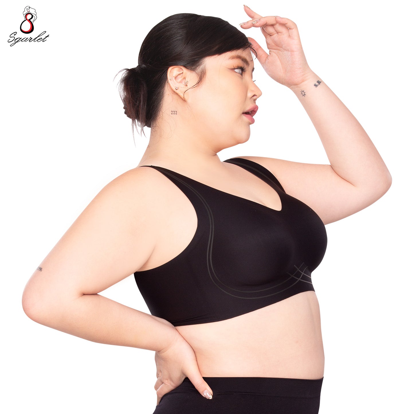 Sgarlet Plussize เสื้อในไร้โครง ไร้ตะเข็บ แบบ Bonding ใส่สบาย เรียบเนียนทั้งตัว MB1528