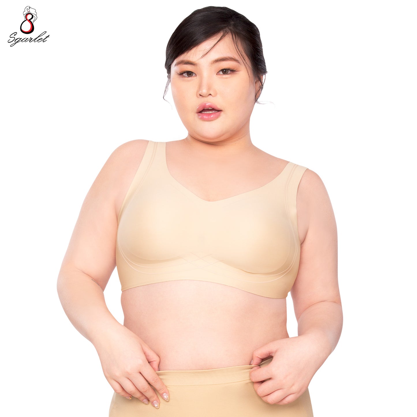 Sgarlet Plussize เสื้อในไร้โครง ไร้ตะเข็บ แบบ Bonding ใส่สบาย เรียบเนียนทั้งตัว MB1528