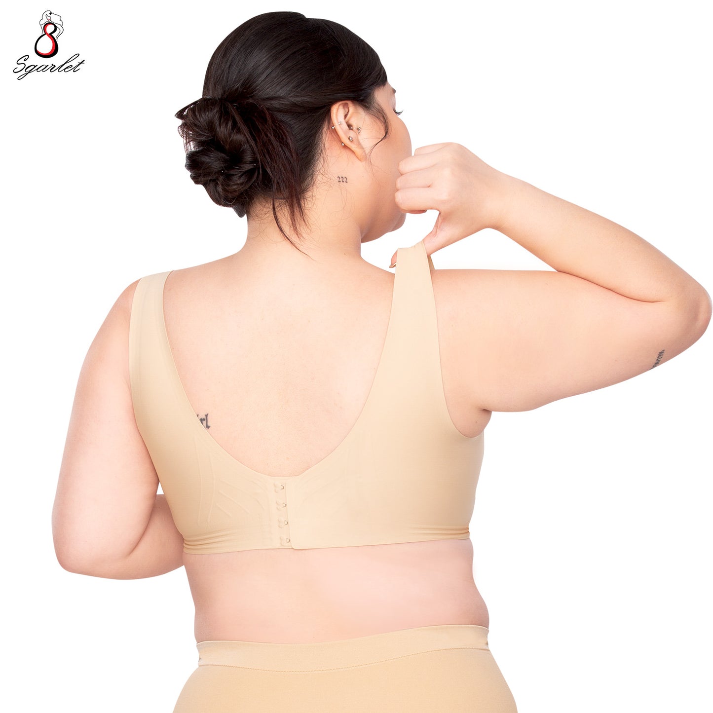 Sgarlet Plussize เสื้อในไร้โครง ไร้ตะเข็บ แบบ Bonding ใส่สบาย เรียบเนียนทั้งตัว MB1528
