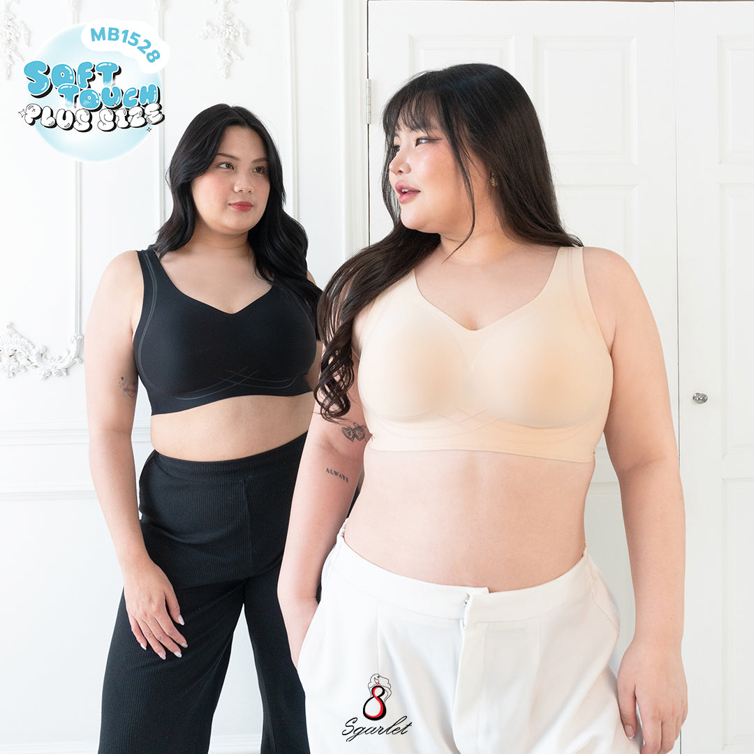 Sgarlet Plussize เสื้อในไร้โครง ไร้ตะเข็บ แบบ Bonding ใส่สบาย เรียบเนียนทั้งตัว MB1528