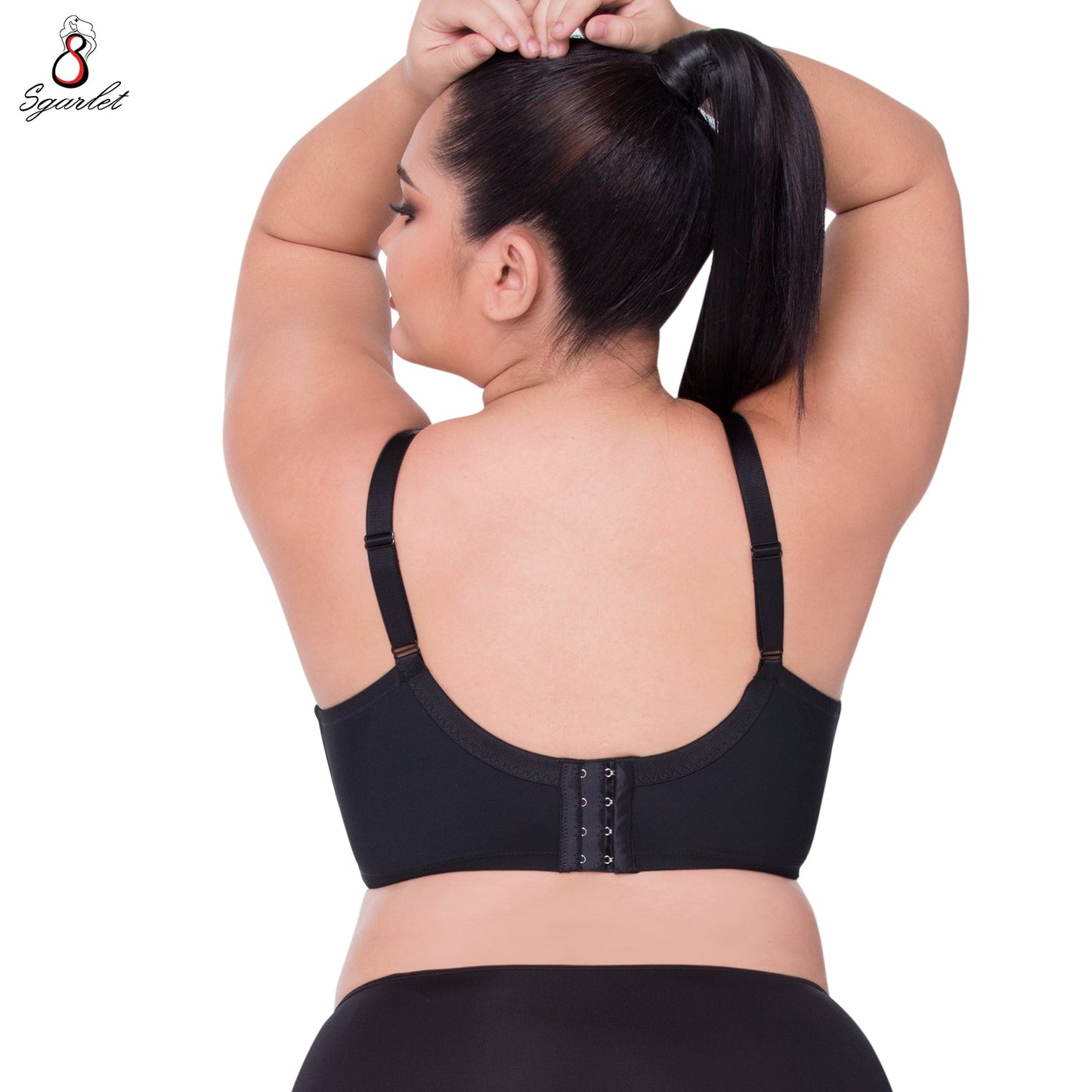 SGARLET PLUSSIZE Wireless bra เสื้อในไร้โครง สาวอวบ ตัวเรียบ สีโอลด์โรส สีเนื้อ สีดำ รุ่น MB1510