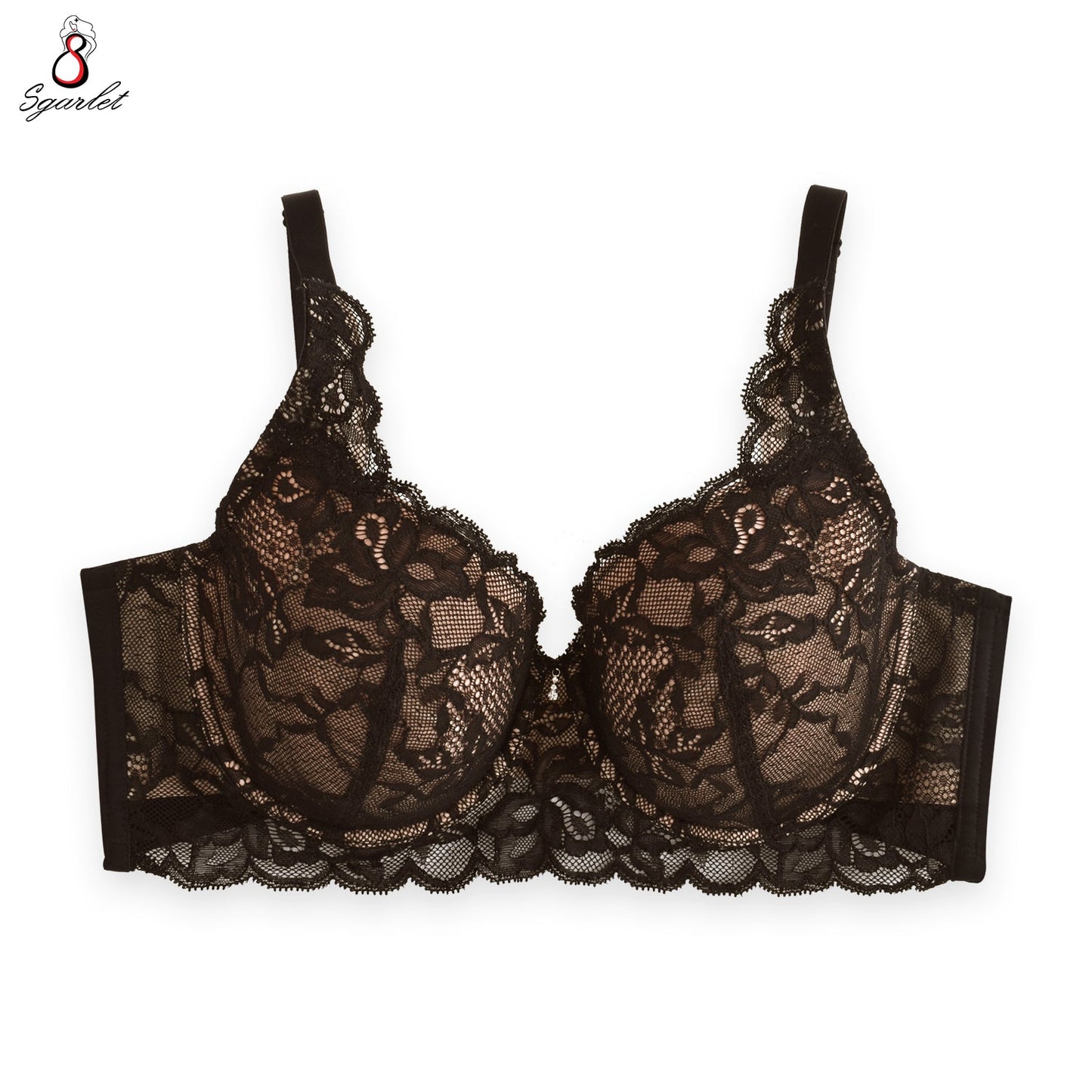 SGARLET PLUSSIZE Lace bra เสื้อชั้นในตกแต่งลูกไม้ รุ่น MB1721