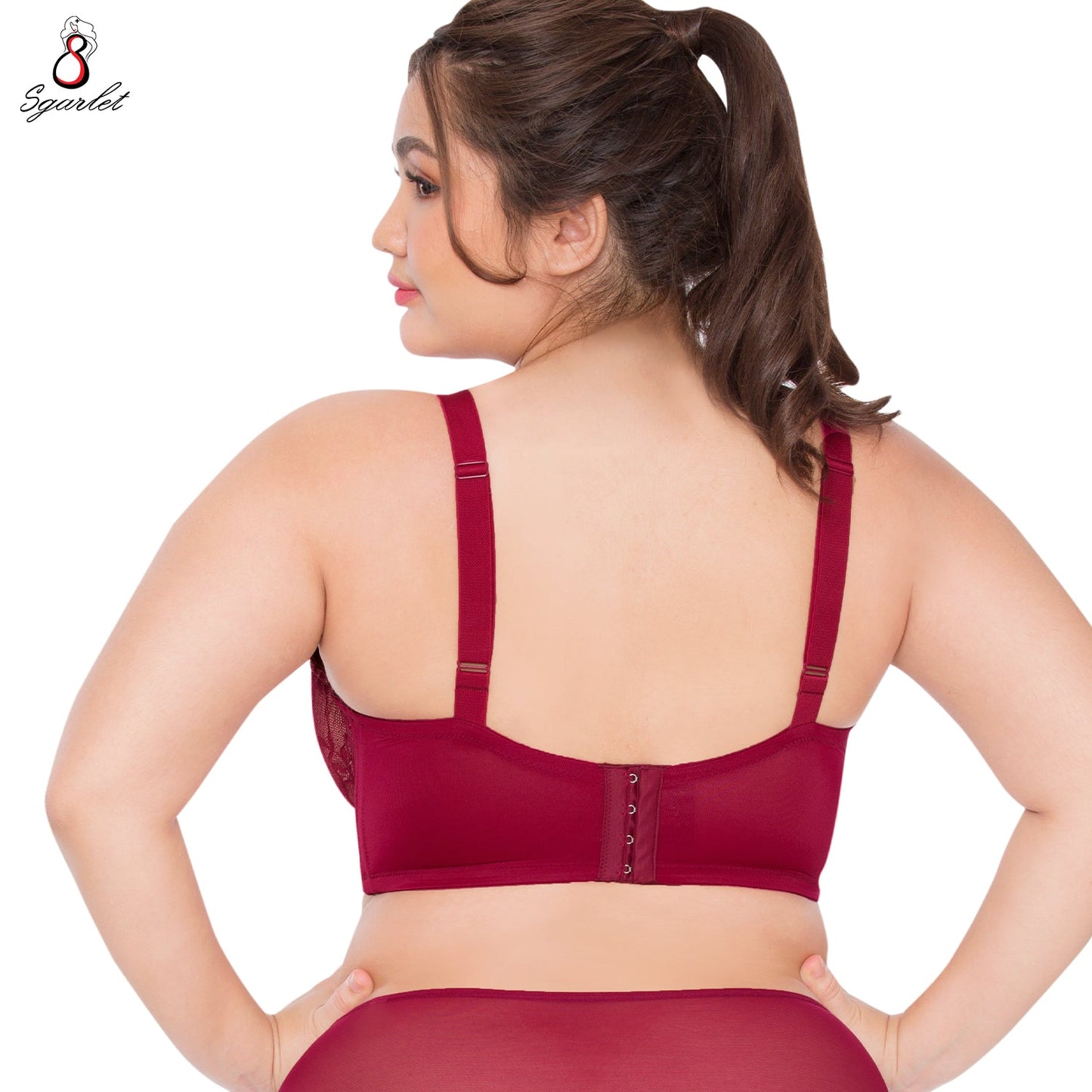 SGARLET PLUSSIZE Lace bra เสื้อชั้นในตกแต่งลูกไม้ รุ่น MB1721