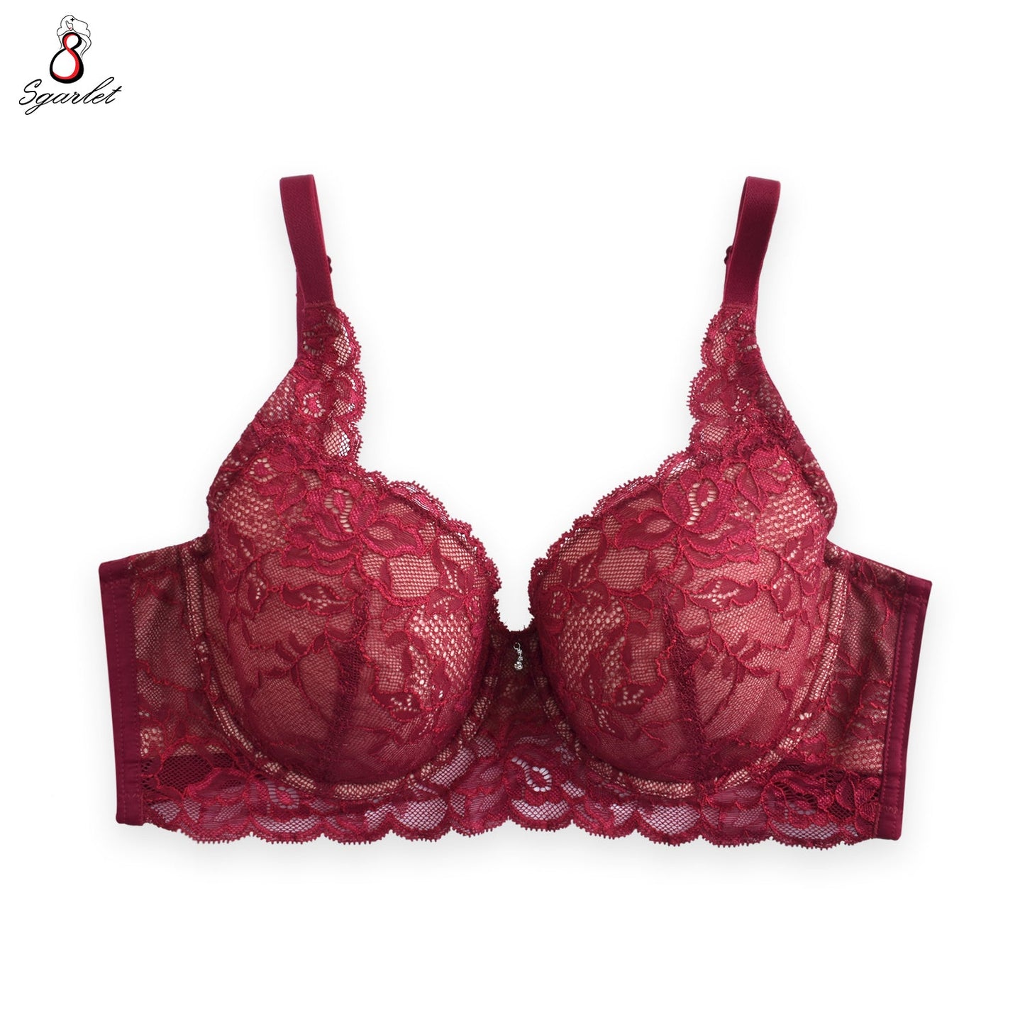 SGARLET PLUSSIZE Lace bra เสื้อชั้นในตกแต่งลูกไม้ รุ่น MB1721