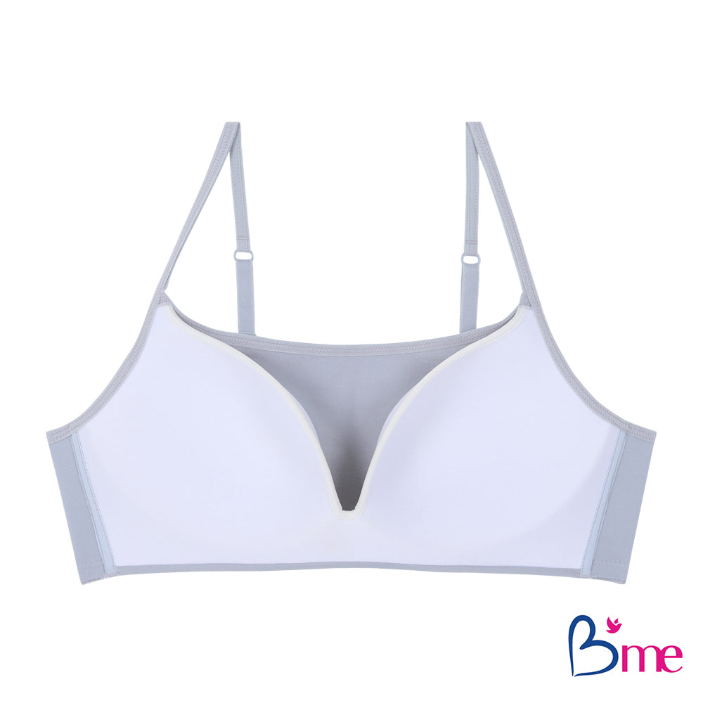B'ME เสื้อในไร้โครง ตัวเรียบ สีดำ สีเนื้อ สีโอวัลติน สีเทากลาง สีขาว สีพีช สีน้ำตาล รุ่น ME1A58