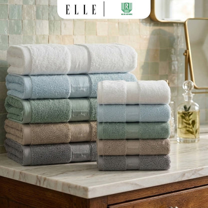 ELLE Bamboo Soft Touch ผ้าขนหนูผลิตจากเส้นใย Bamboo 70% Cotton30% [MGRTEC056]