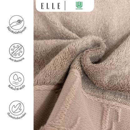 ELLE Bamboo Soft Touch ผ้าขนหนูผลิตจากเส้นใย Bamboo 70% Cotton30% [MGRTEC056]