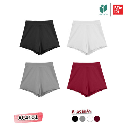 AROKAYA COLLAGEN SHORT PANTS กางเกงขาสั้นเส้นใยคลอลาเจนเย็นสบาย รุ่น AC4101