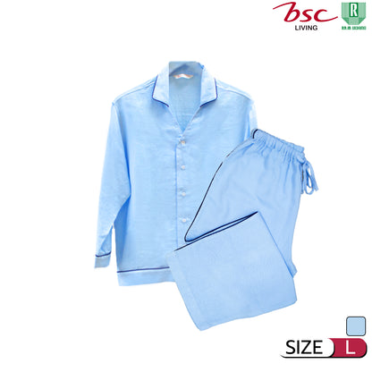 BSC ชุดลำลองคอปกเชิ๊ต เสื้อแขนยาว + กางเกงขายาว (MGRASP012)