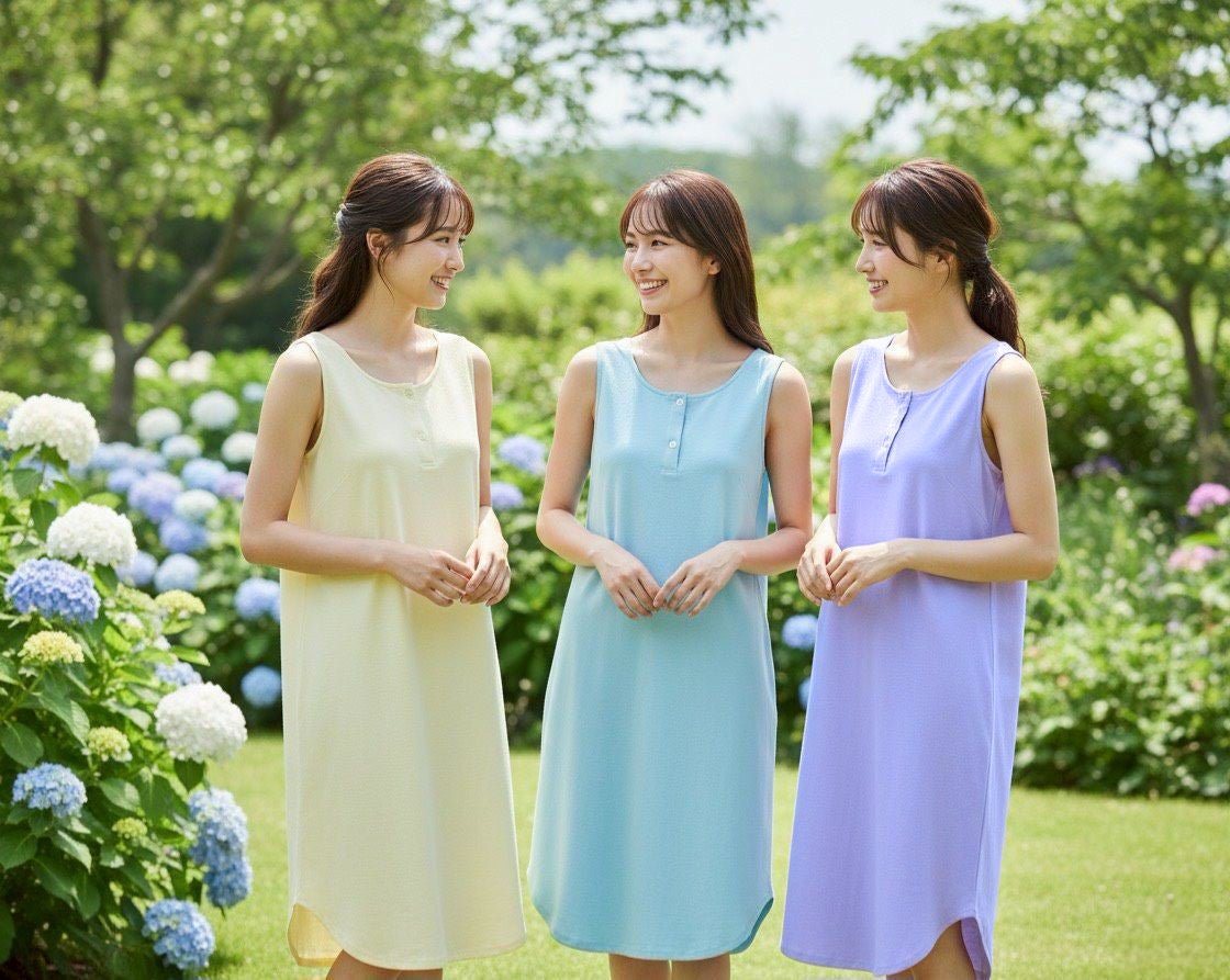 BSC ชุดกระโปรง แขนกุด (BAMBOO+COTTON) (MGRASR103)