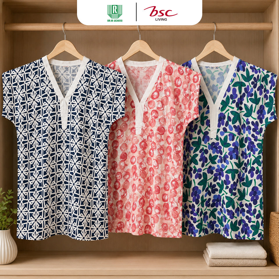 BSC ชุดเดรส ชุดลำลอง Cotton Gauze Breeze Dress (MGRASR109)