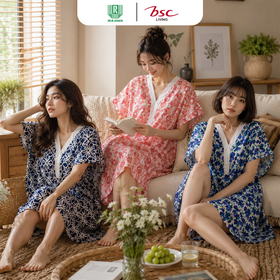 BSC ชุดเดรส ชุดลำลอง Cotton Gauze Breeze Dress (MGRASR109)