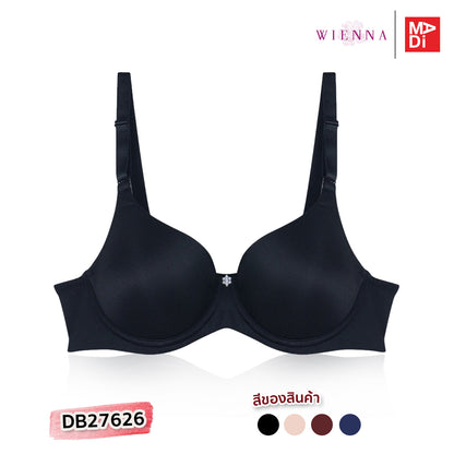 WIENNA (Beauty) เสื้อในมีโครง ตัวเรียบ เสริมหนาล่างบางบน รุ่น DB27626