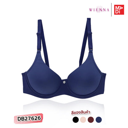 WIENNA (Beauty) เสื้อในมีโครง ตัวเรียบ เสริมหนาล่างบางบน รุ่น DB27626