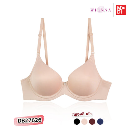 WIENNA (Beauty) เสื้อในมีโครง ตัวเรียบ เสริมหนาล่างบางบน รุ่น DB27626