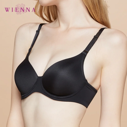 WIENNA (Beauty) เสื้อในมีโครง ตัวเรียบ เสริมหนาล่างบางบน รุ่น DB27626