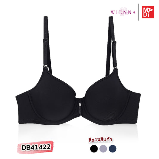WIENNA Degrees Beautiful เสื้อในมีโครง ตัวเรียบ สีเนื้อ สีดำ รุ่น DB41422
