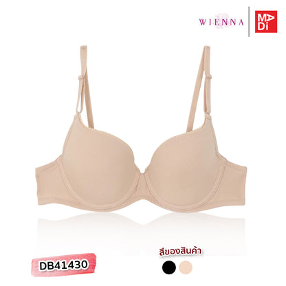 WIENNA EVERYDAY COZY เสื้อในมีโครง ตัวเรียบ สีดำ สีเนื้อ รุ่น DB41430