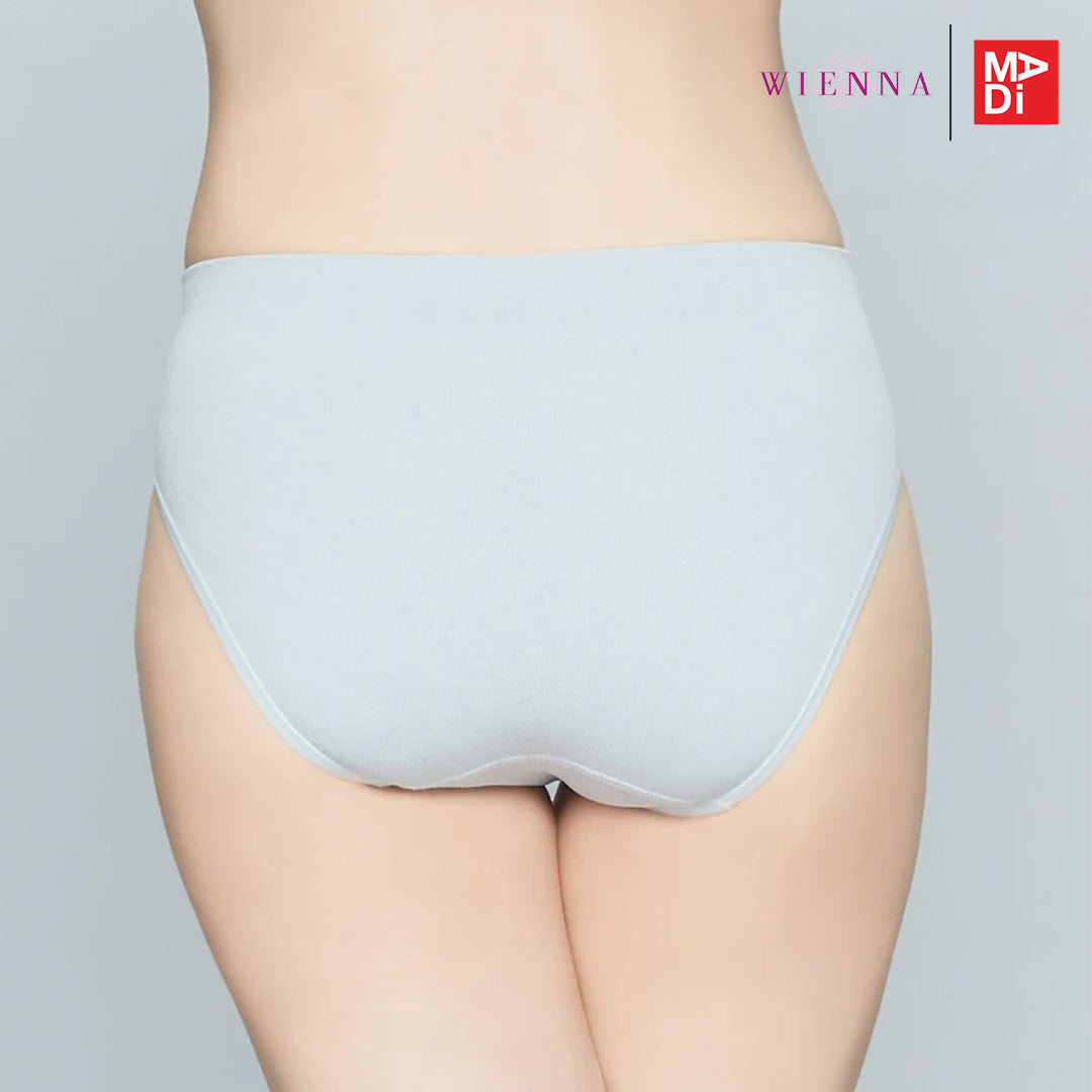 WIENNA VNZ Top-Dyed กางเกงชั้นใน แบบครึ่งตัว ระบายอากาศ สีเทา รุ่น DL6204
