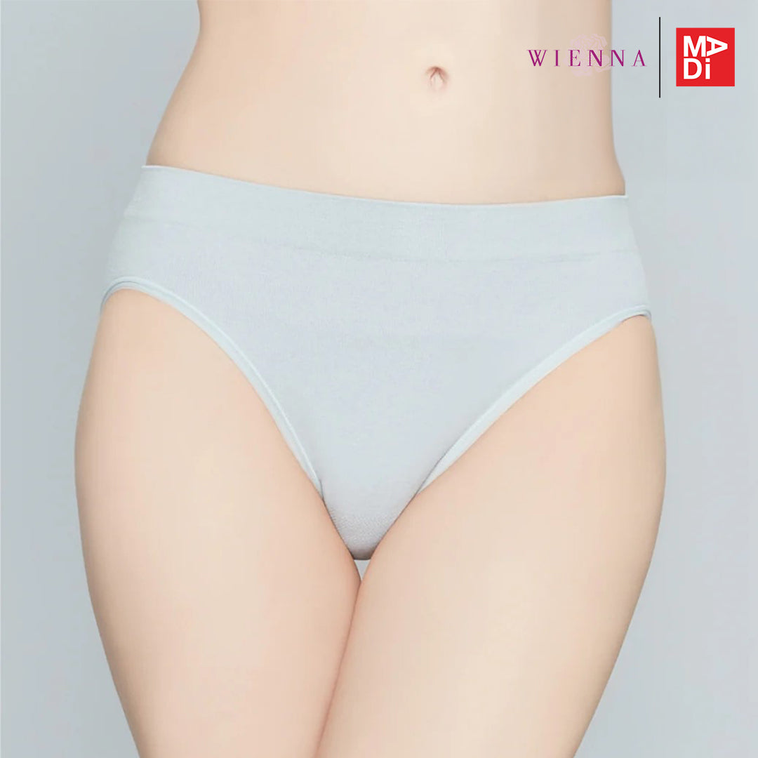 WIENNA VNZ Top-Dyed กางเกงชั้นใน แบบครึ่งตัว ระบายอากาศ สีเทา รุ่น DL6204