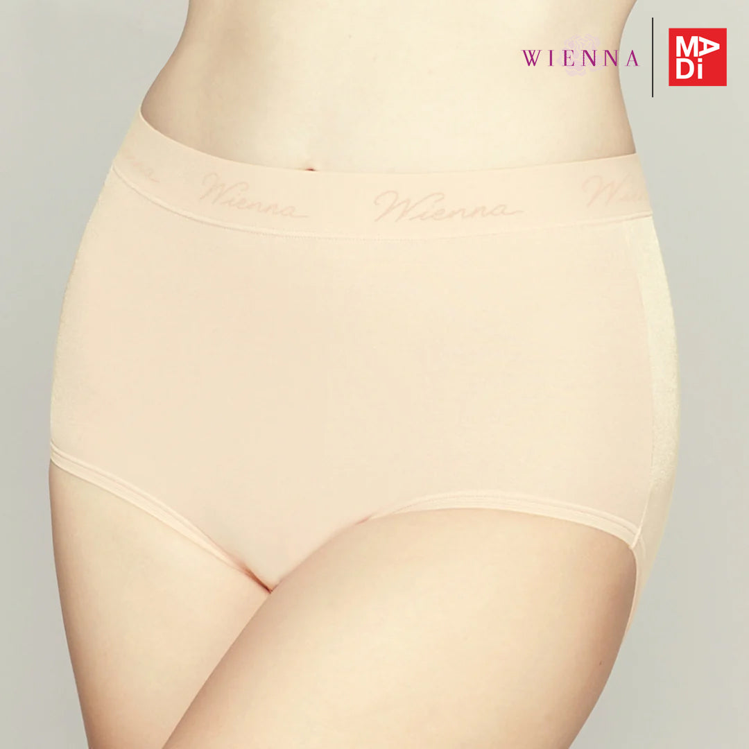 WIENNA (PANTIES SPANDEX) กางเกงชั้นใน แบบเต็มตัว แต่งขอบ รุ่น DU13104