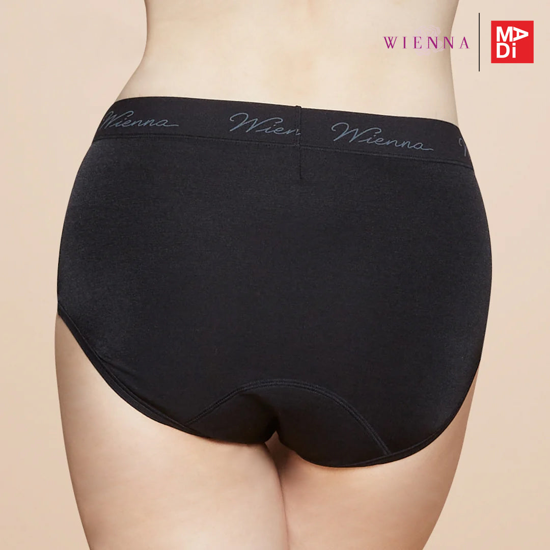 WIENNA (PANTIES SPANDEX) กางเกงชั้นใน แบบเต็มตัว แต่งขอบ รุ่น DU13104