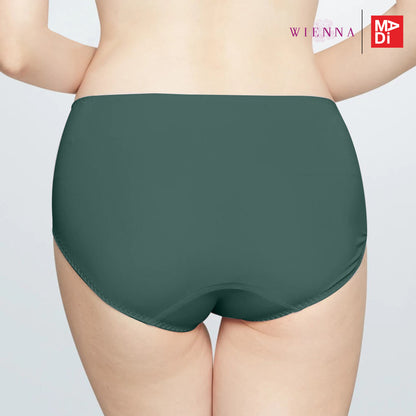 WIENNA กางเกงชั้นใน แบบครึ่งตัว ลายลูกไม้ สีเขียว สีน้ำเงิน สีเนื้อ รุ่น DU23718