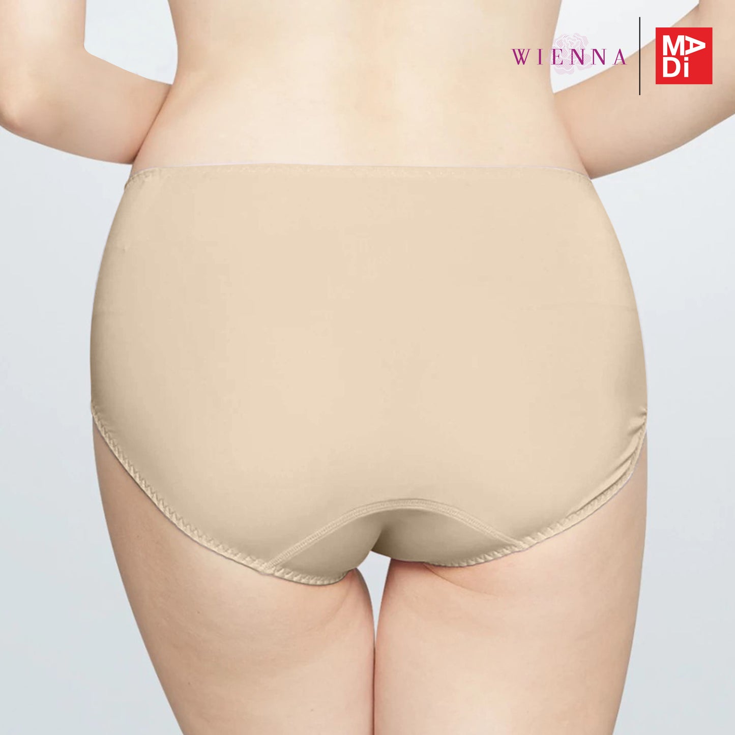 WIENNA กางเกงชั้นใน แบบครึ่งตัว ลายลูกไม้ สีเขียว สีน้ำเงิน สีเนื้อ รุ่น DU23718