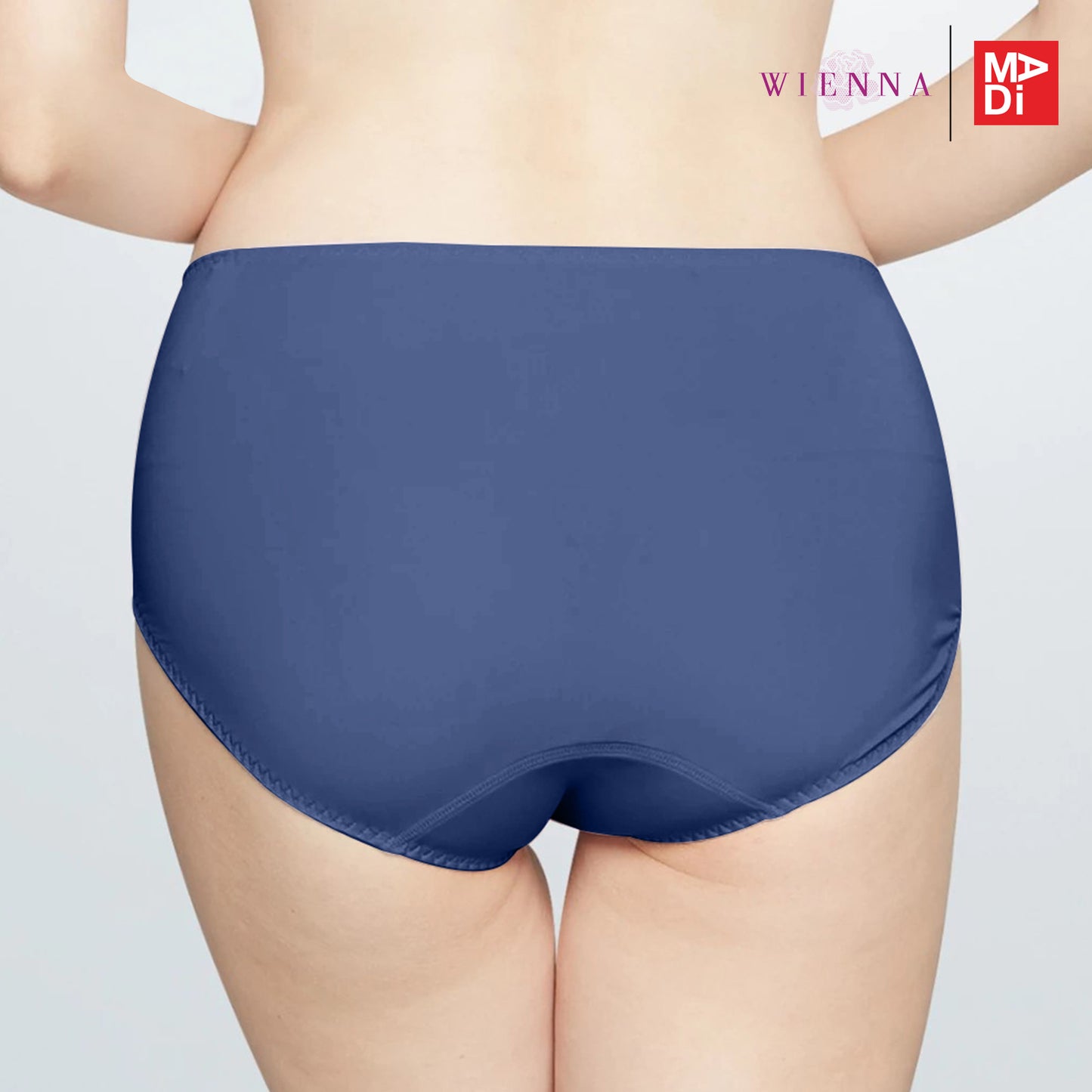 WIENNA กางเกงชั้นใน แบบครึ่งตัว ลายลูกไม้ สีเขียว สีน้ำเงิน สีเนื้อ รุ่น DU23718
