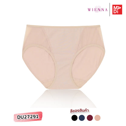 WIENNA EVERYDAY COZY กางเกงชั้นใน แบบครึ่งตัว ลายลูกไม้ สีดำ สีแดง สีน้ำเงิน สีเนื้อ รุ่น DU27291