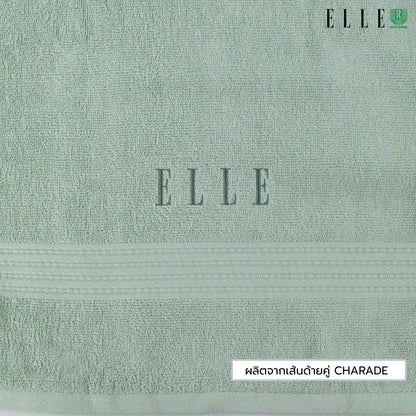 ELLE Towel สีใหม่ ผ้าขนหนูผลิตจากเส้นใยคอตตอน เส้นด้ายคู่ ผ้าเช็ดผม และผ้าเช็ดตัว มีขนาดให้เลือก (MGRTEC054) สีใหม่ล่าสุด
