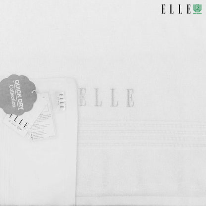 ELLE Towel สีใหม่ ผ้าขนหนูผลิตจากเส้นใยคอตตอน เส้นด้ายคู่ ผ้าเช็ดผม และผ้าเช็ดตัว มีขนาดให้เลือก (MGRTEC054) สีใหม่ล่าสุด