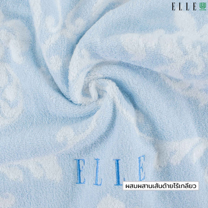 ELLE VICTORIAN ผ้าขนหนูเช็ดตัว ขนาด 70x140 cm. & เช็ดผม ขนาด 38x80 เส้นใยฝ้ายธรรมชาติ 100% (MGRTEJ055) * มีขนาดให้เลือก*