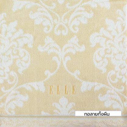 ELLE VICTORIAN ผ้าขนหนูเช็ดตัว ขนาด 70x140 cm. & เช็ดผม ขนาด 38x80 เส้นใยฝ้ายธรรมชาติ 100% (MGRTEJ055) * มีขนาดให้เลือก*