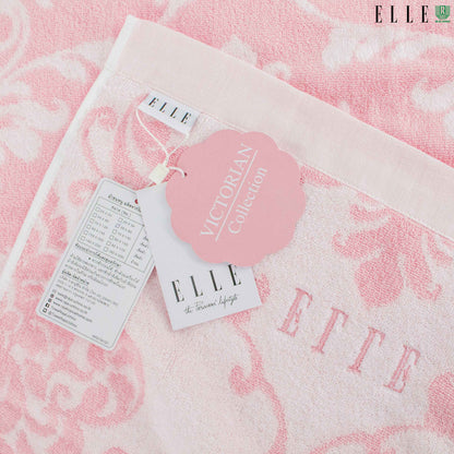 ELLE VICTORIAN ผ้าขนหนูเช็ดตัว ขนาด 70x140 cm. & เช็ดผม ขนาด 38x80 เส้นใยฝ้ายธรรมชาติ 100% (MGRTEJ055) * มีขนาดให้เลือก*