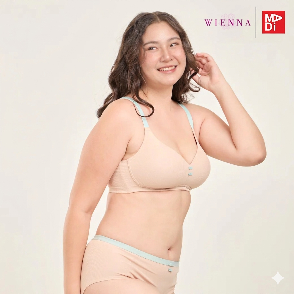 FULL MOON BRA Cotton Candy เสื้อในไร้โครง สาวคัพใหญ่ เต้าโมล ตัวเรียบ  สีเนื้อ สีฟ้า สีเขียว รุ่น NB45406