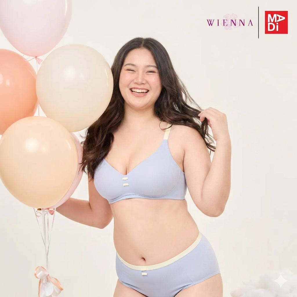 FULL MOON BRA Cotton Candy เสื้อในไร้โครง สาวคัพใหญ่ เต้าโมล ตัวเรียบ  สีเนื้อ สีฟ้า สีเขียว รุ่น NB45406