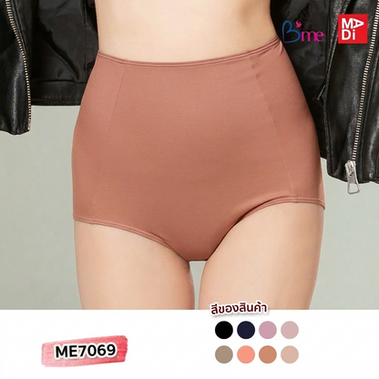 B'ME กางเกงในเอวสูง ตัวเรียบ เก็บพุง เก็บหน้าท้อง ใส่สบาย ตัวเดี่ยว รุ่น ME7069