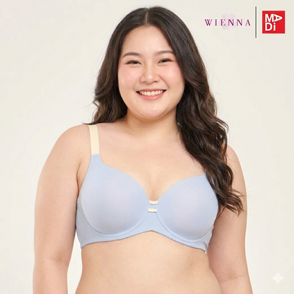 FULL MOON BRA Cotton Candy เสื้อในมีโครง คัพใหญ่ เต้าโมล ตัวเรียบ สีเนื้อ สีฟ้า สีเขียว รุ่น NB41461 และ รุ่น NB41462