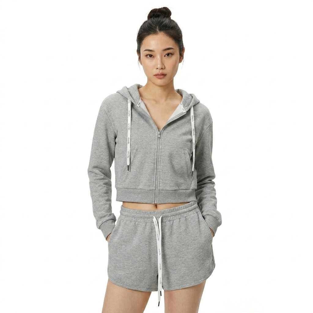 AROKAYA COLLAGEN CROPPED HOODIE เสื้อฮู้ดทรงครอปป้องกันรังสี UV รุ่น AC3801