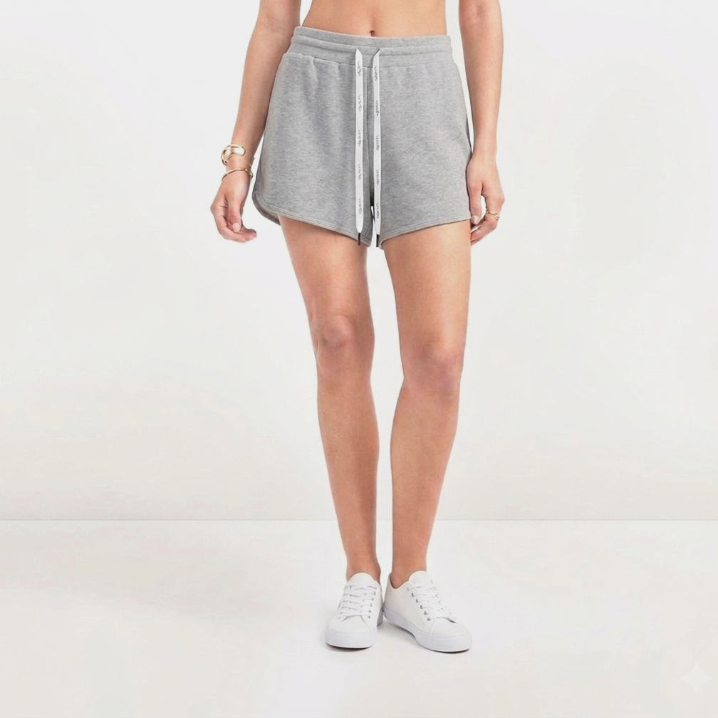 AROKAYA COLLAGEN PULL-ON SHORTS กางเกงวอร์มขาสั้นป้องกันรังสี UV สีเทา สีดำ รุ่น AC4102