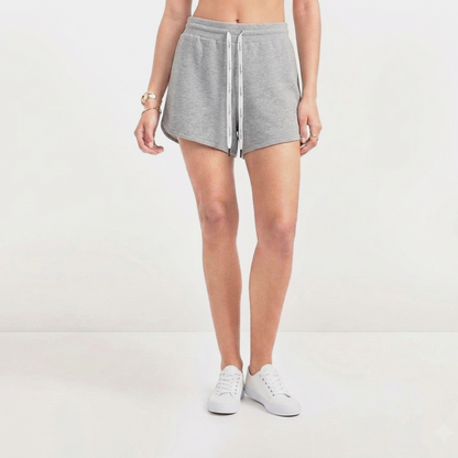 AROKAYA COLLAGEN PULL-ON SHORTS กางเกงวอร์มขาสั้นป้องกันรังสี UV สีเทา สีดำ รุ่น AC4102